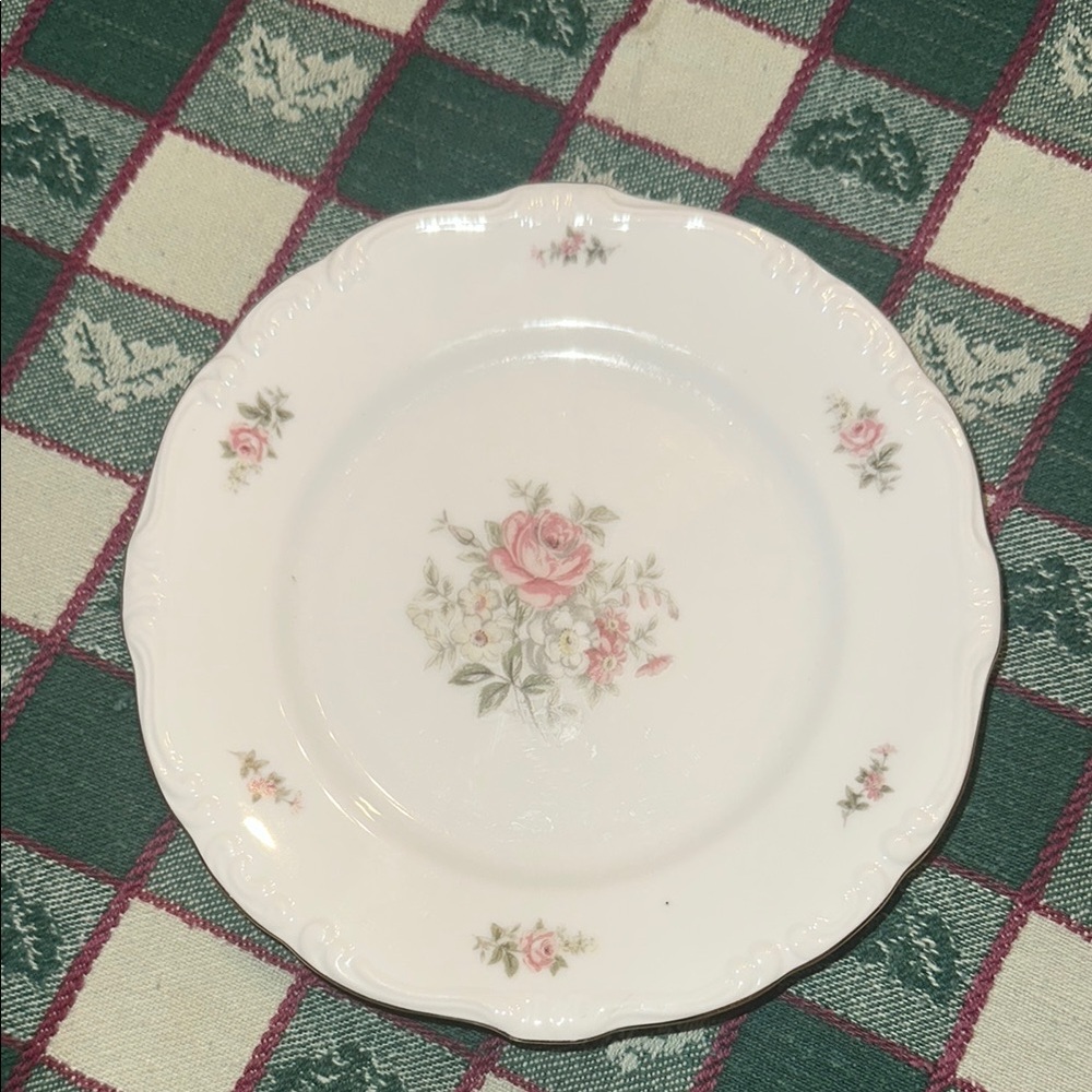 Georgian Rose China Plate